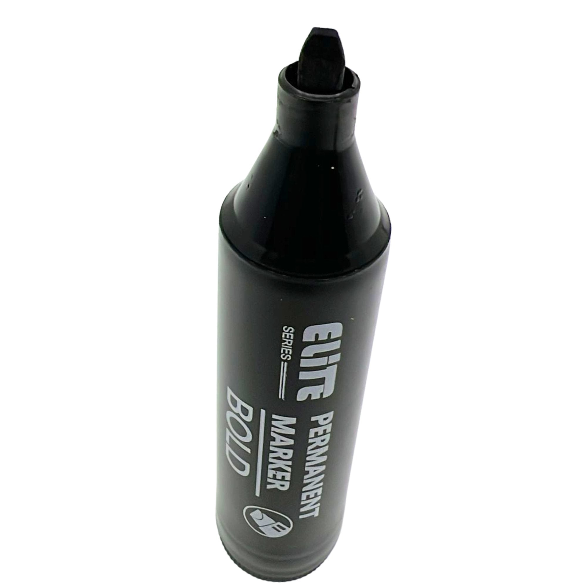 Elite Series –Jumbo Black Permanent Markers – Long Lasting: 1 Pack Markers School size and feature image