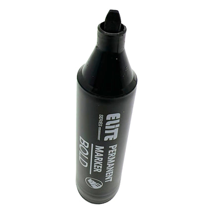 Elite Series –Jumbo Black Permanent Markers – Long-Lasting