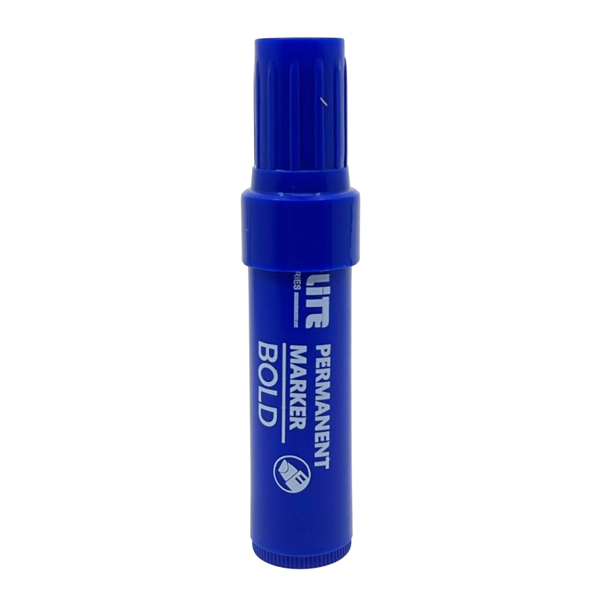 Elite Series –Jumbo Blue Permanent Markers – Long Lasting: 1 Pack Markers School main product image