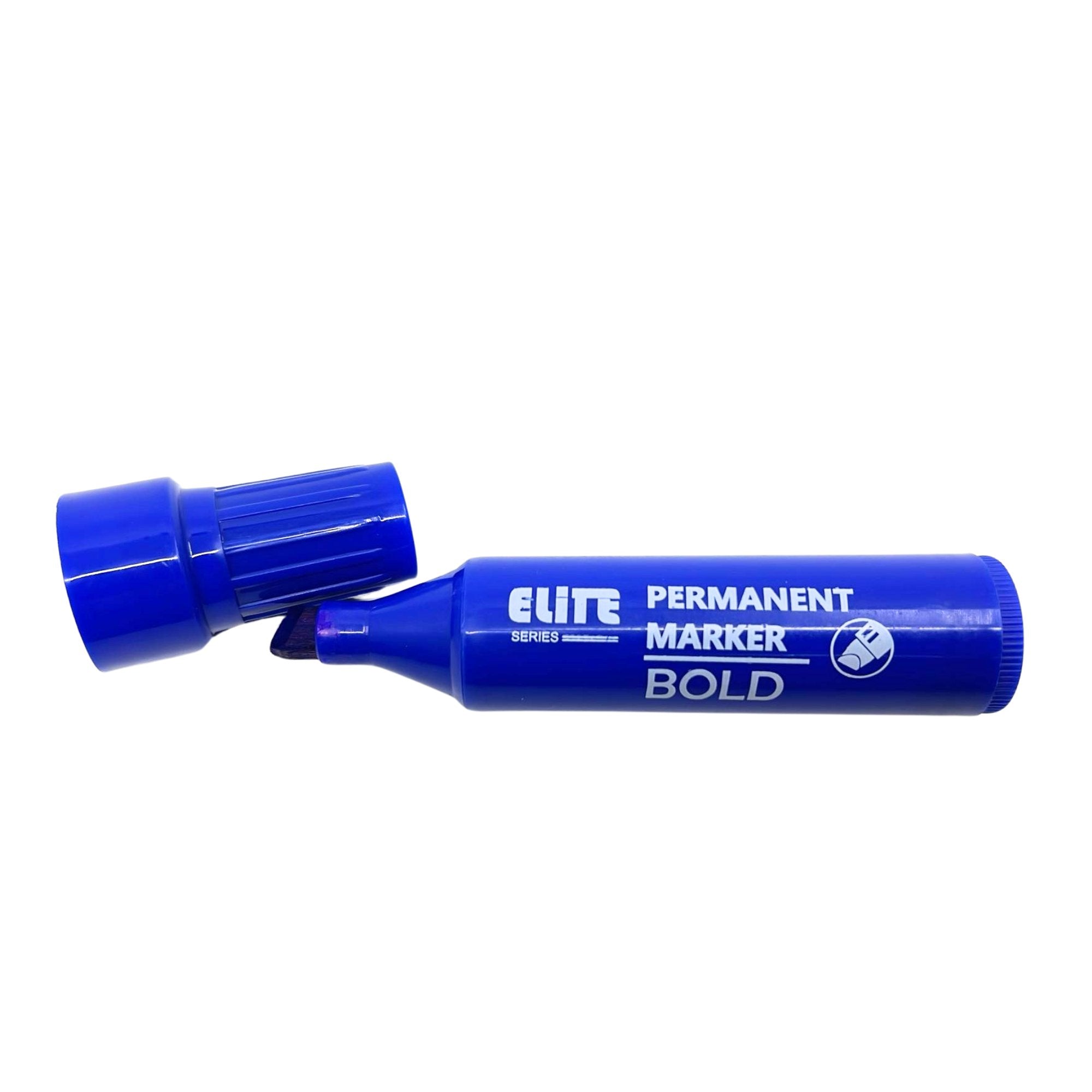 Elite Series –Jumbo Blue Permanent Markers – Long Lasting: 1 Pack Markers School product detail image
