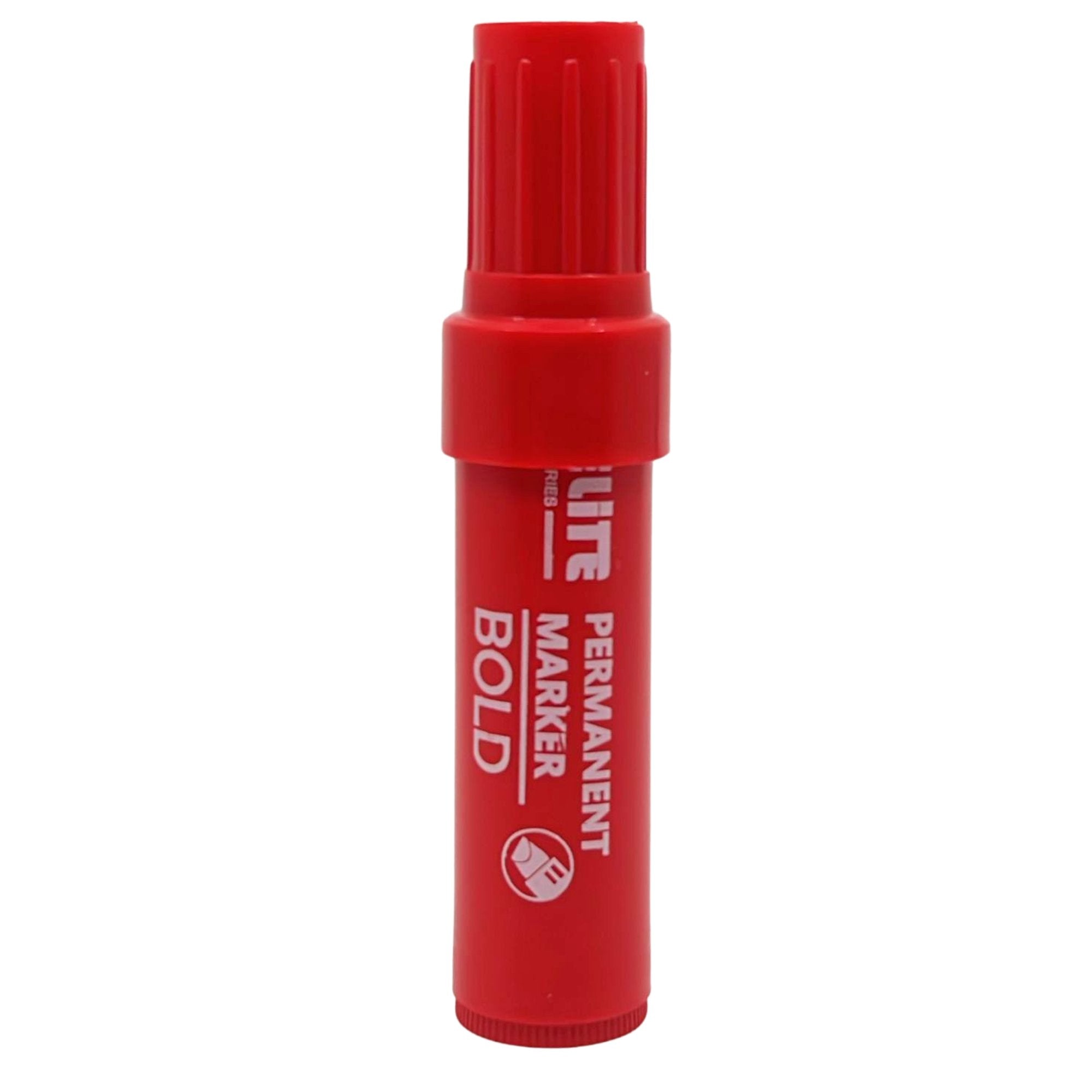 Elite Series –Jumbo Red Permanent Markers – Long Lasting: 1 Pack Markers School main product image
