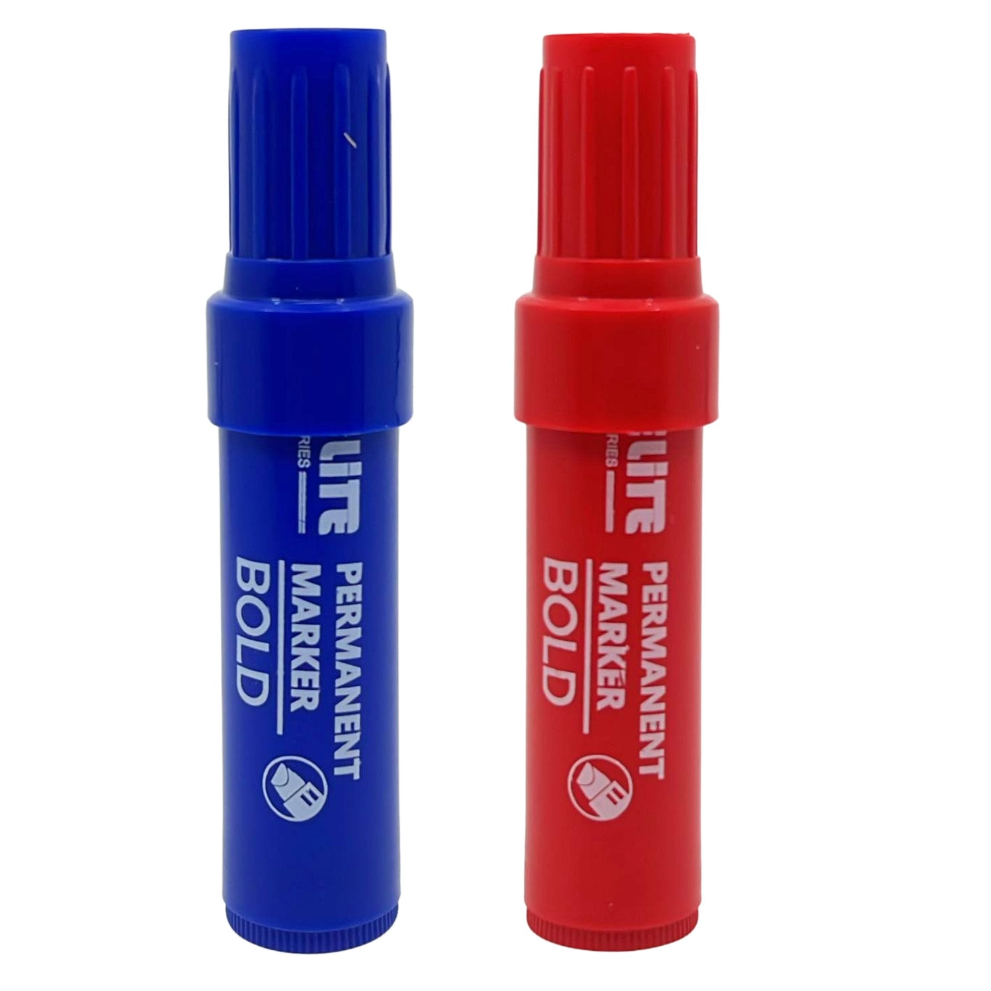 Elite Series –Jumbo Red Permanent Markers – Long Lasting: 1 Pack Markers School size and feature image