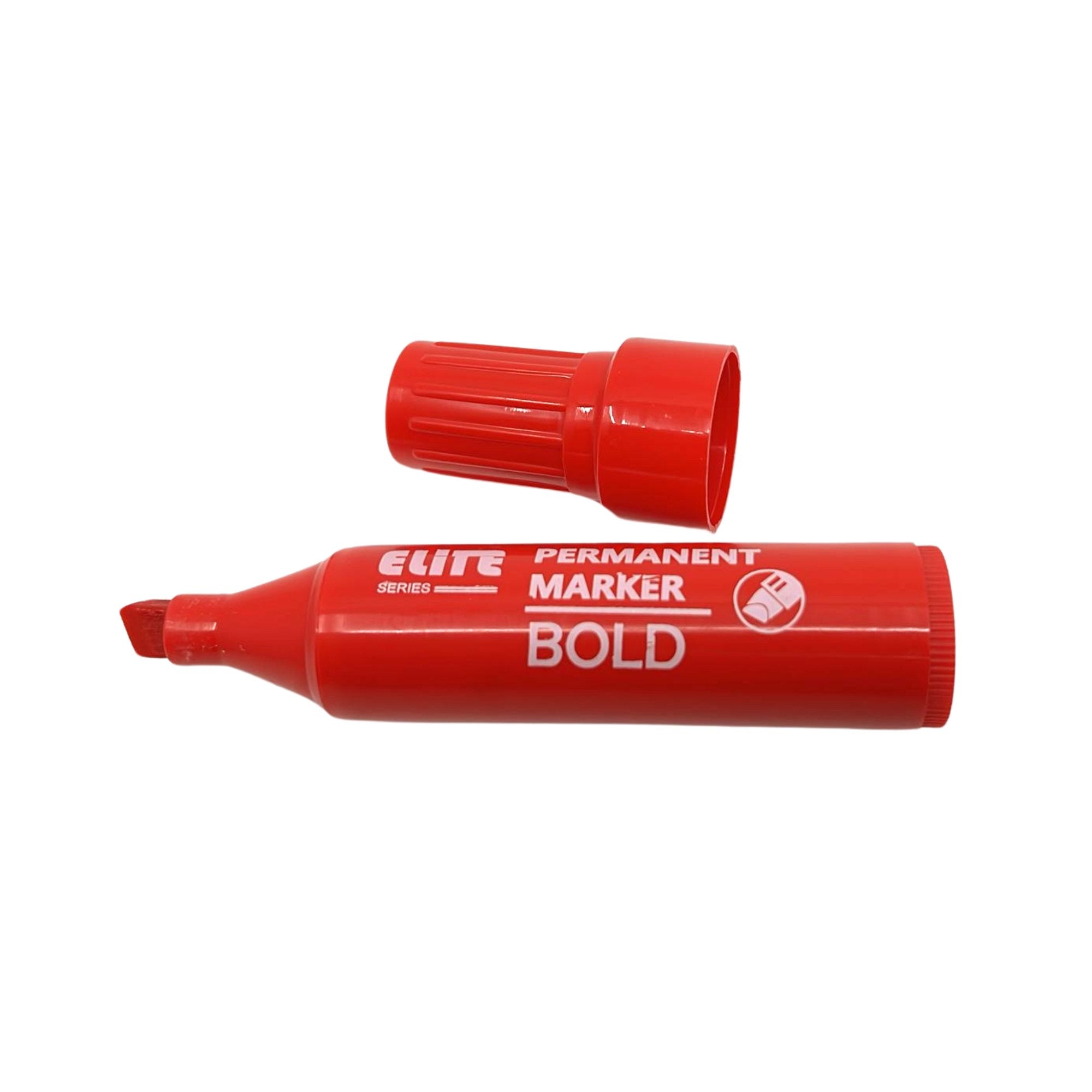 Elite Series –Jumbo Red Permanent Markers – Long Lasting: 1 Pack Markers School product detail image