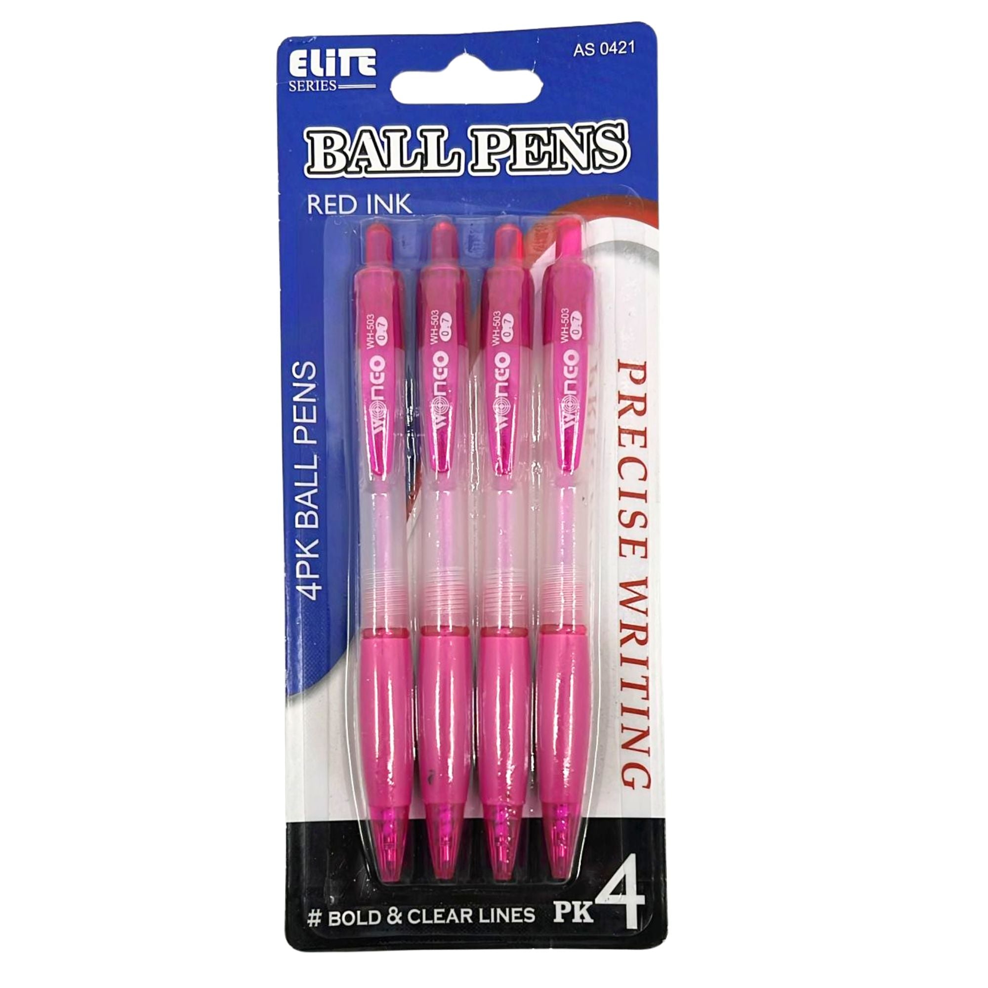 Elite Series Red Ballpoint Pens: 4 Pack main product image
