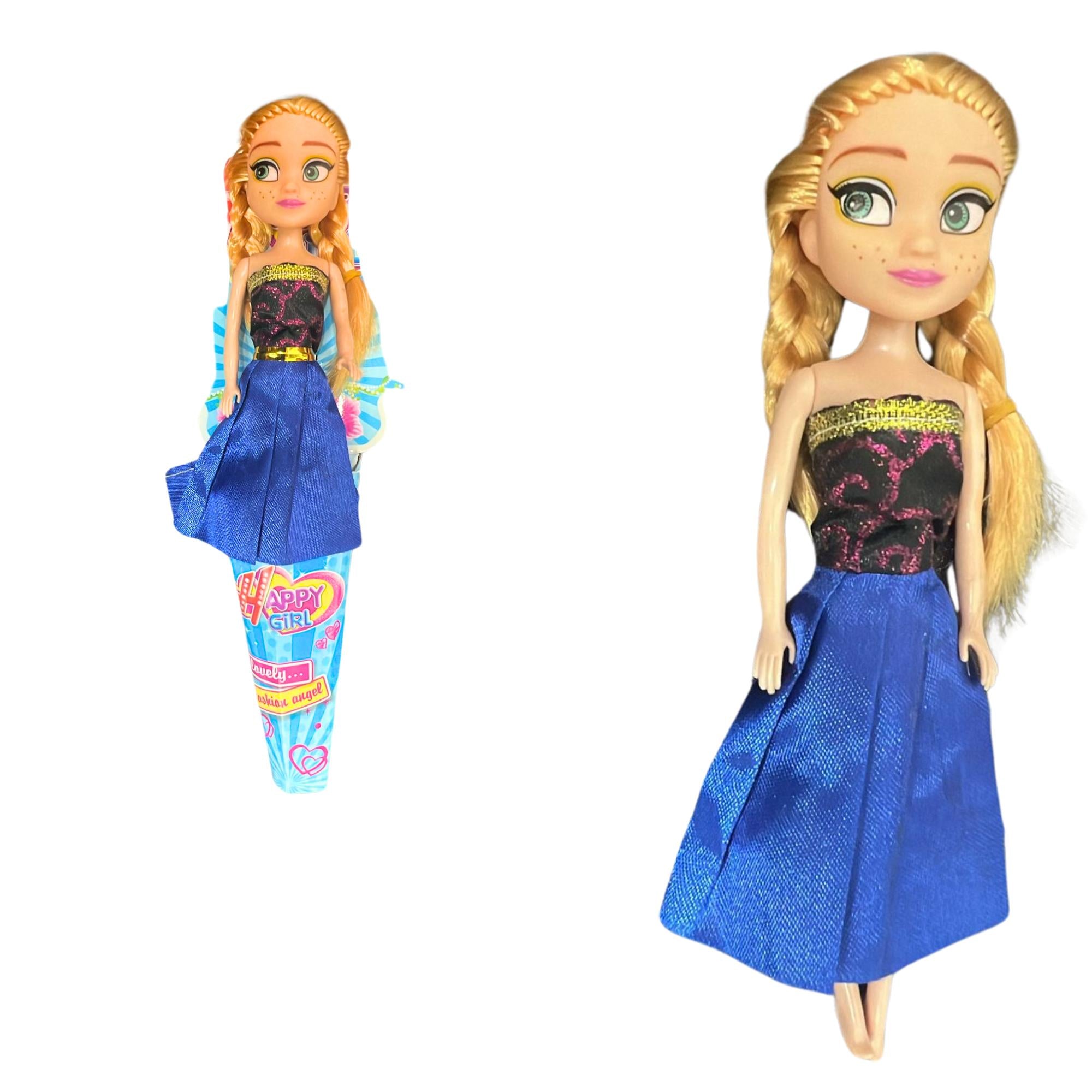 6" Assorted Elsa & Anna Dolls Mini Princess Dolls for Kids: 1 Pack Holidays Gift Toys size and feature image