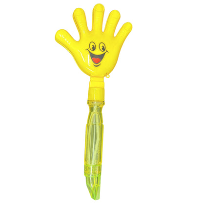 10" Bubble Emoji Hand Stick Wind with Whistle at Bottom 