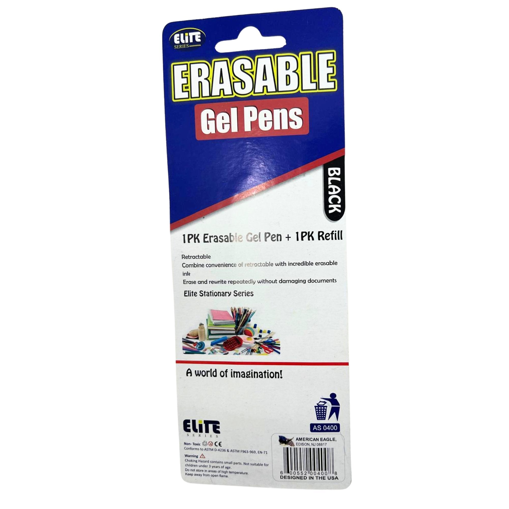 Erasable Gel Pen with Refill: 1 Pack Gel Pens product detail image