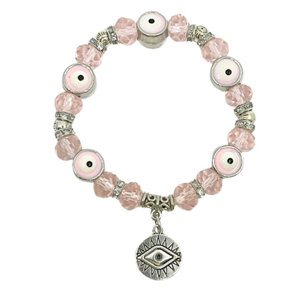 Evil Eye Colorful Bead Bracelet