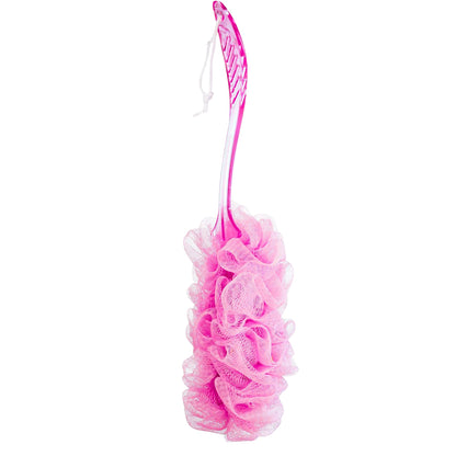 Exfoliating Long Loofah Stick with Crystal Handle
