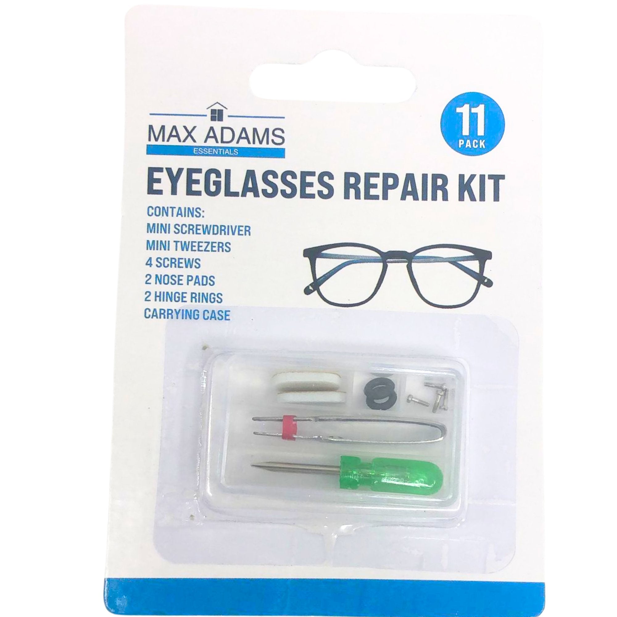 Eyeglasses Repair Kit Compact Tool Set for Quick and Easy Eyewear Fix: 11pc set Eye Glasses Repair Kit Hardware main product