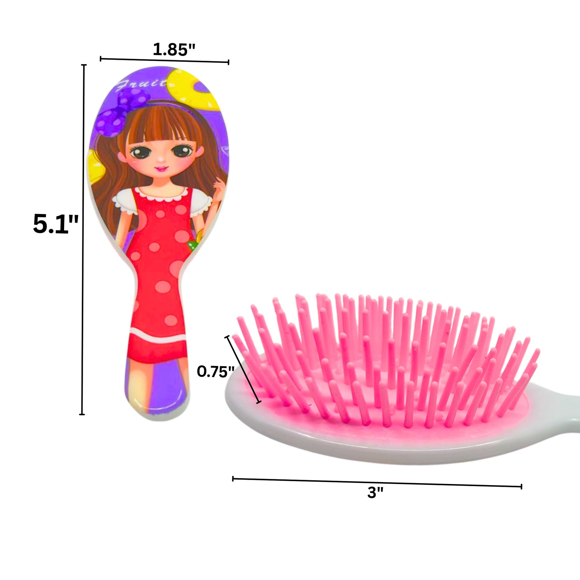 Princess Detangler Hair Brushes for Girls: 1 Pack Holiday Gift Kids Hair product detail image