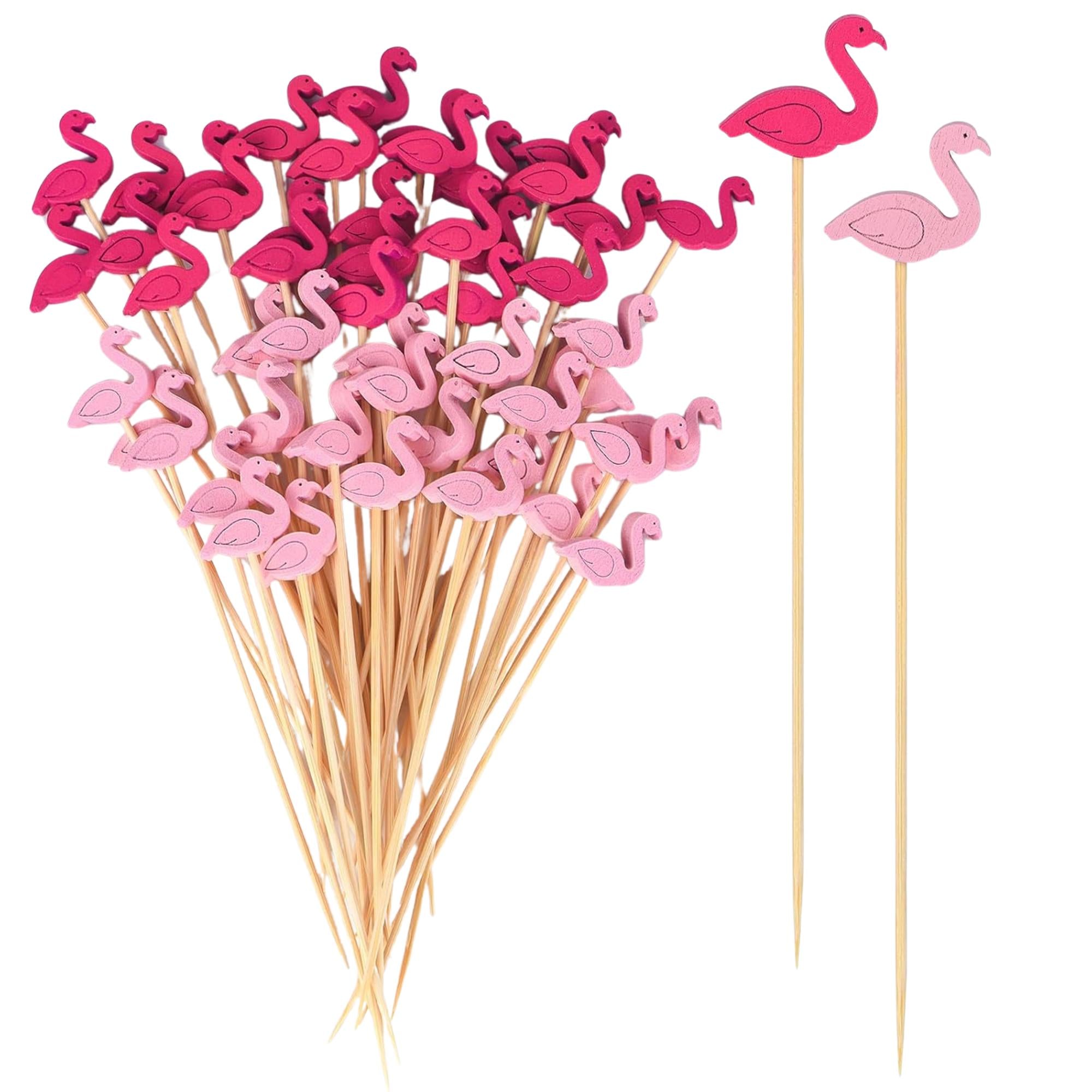 4.7" Fancy Flamingos Party Picks:25 Pack Kitchen Catalog,Cocktail Picks BBQ Event catalog Party Decorations product detail