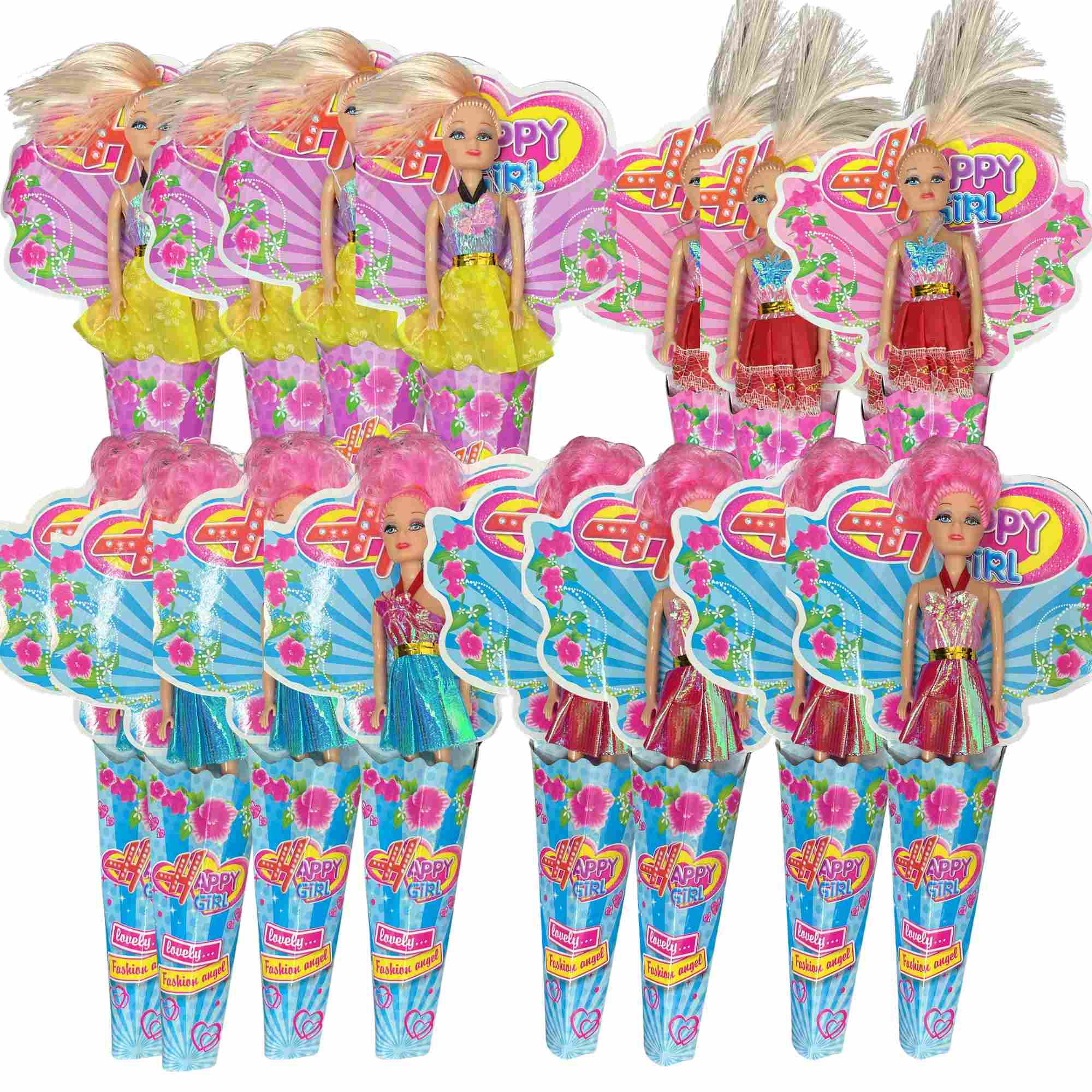 Happy Girl 6" Assorted Mini Dolls Lovely Fashion Angel Dolls for Kids: 1 Pack Holidays Gift Toys product detail image