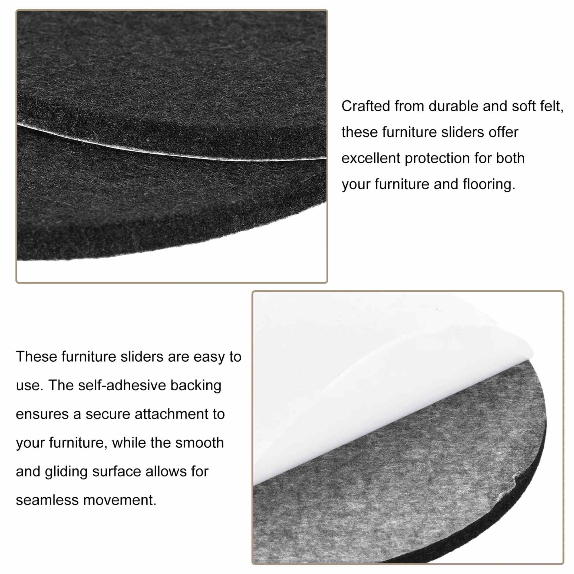 Oval & Round Felt Pads, Furniture & Floor Protectors: 36 Pack Furniture Floor Protectors Furniture care product image 5