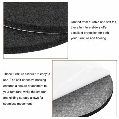 Oval & Round Felt Pads, Furniture & Floor Protectors