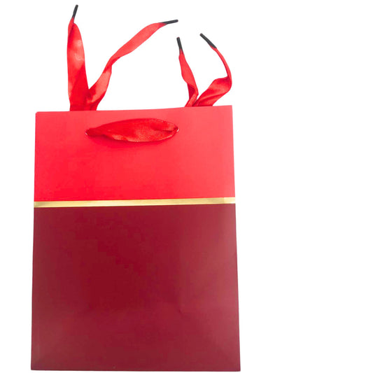 Gift Bag –  Festive and Reusable Bag for Celebrating Special Moments ..Orange Ribbon