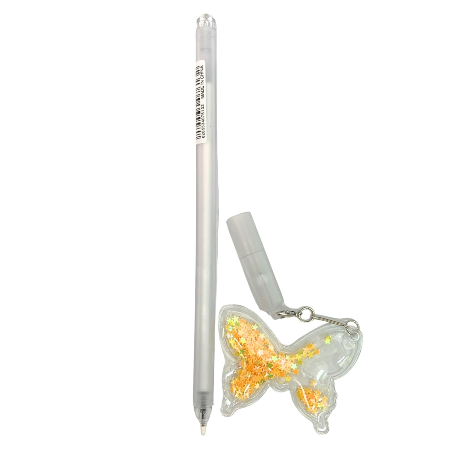 Flash Powder Pendant Blue Ink Pen