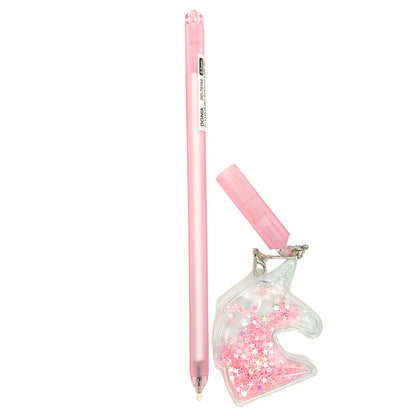 Flash Powder Pendant Blue Ink Pen