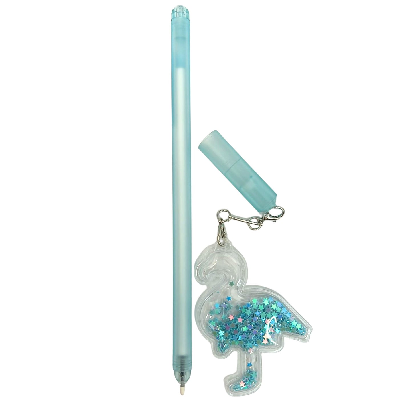 Flash Powder Pendant Blue Ink Pen