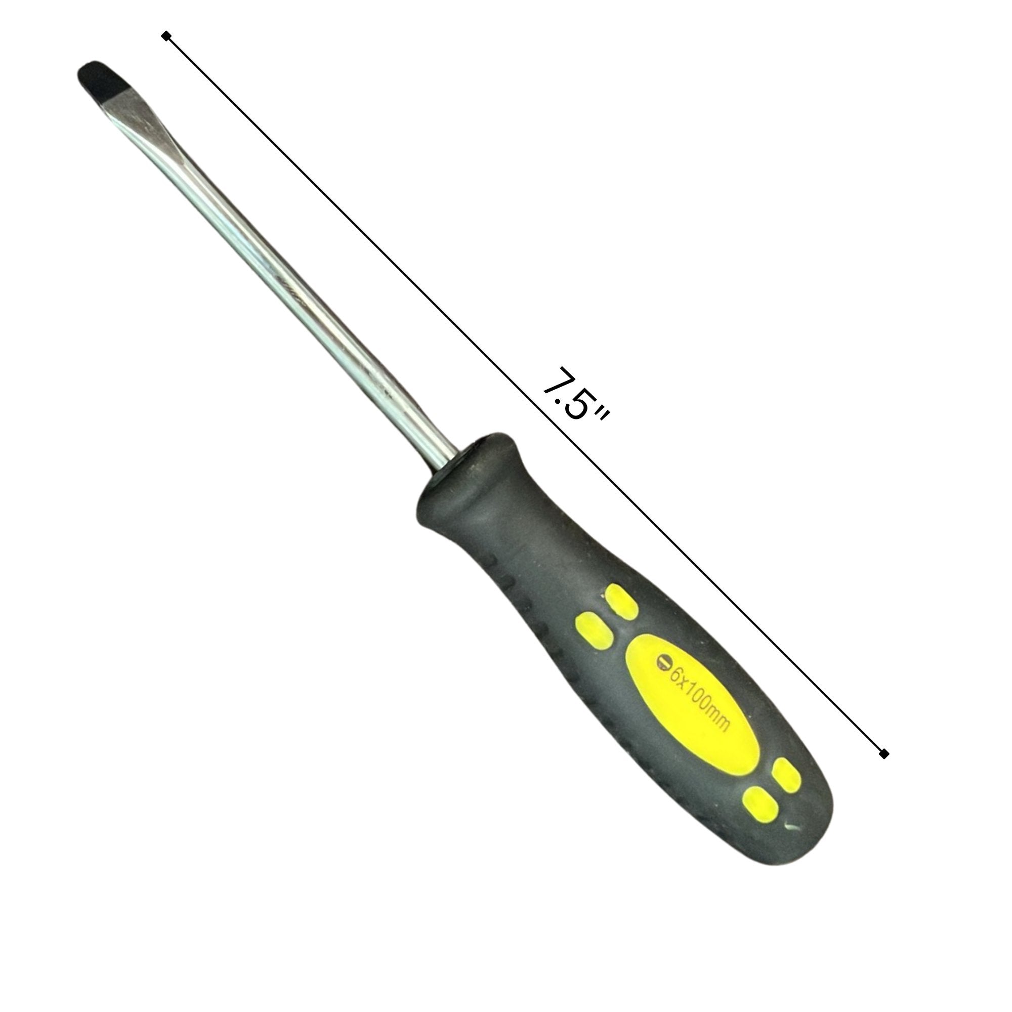 6x100mm Flathead Screwdriver:1 Pack Flathead Screwdrivers Home Tools product detail image