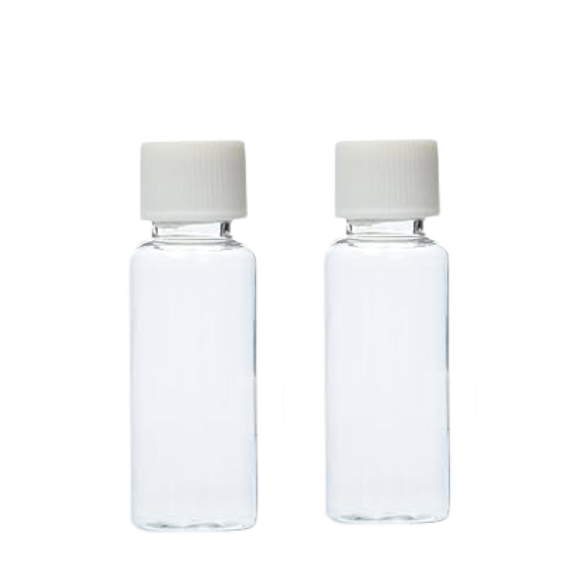 1.5oz Flip Cap Clear Soft Plastic Bottle: 2 Pack Travel Bottle main product image