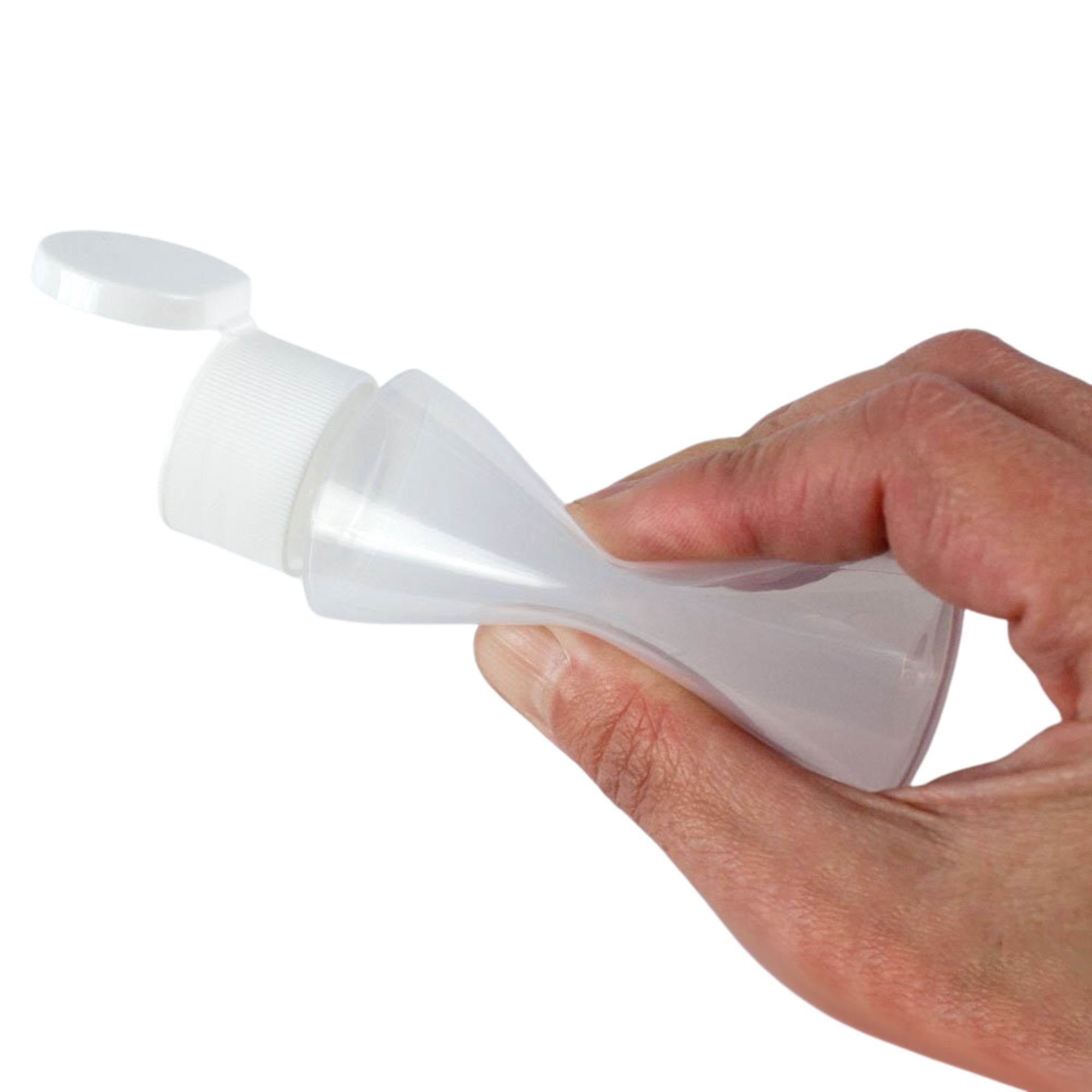 2oz Flip Cap Clear Soft Plastic Bottle: 1 Pack Travel Bottle size and feature image