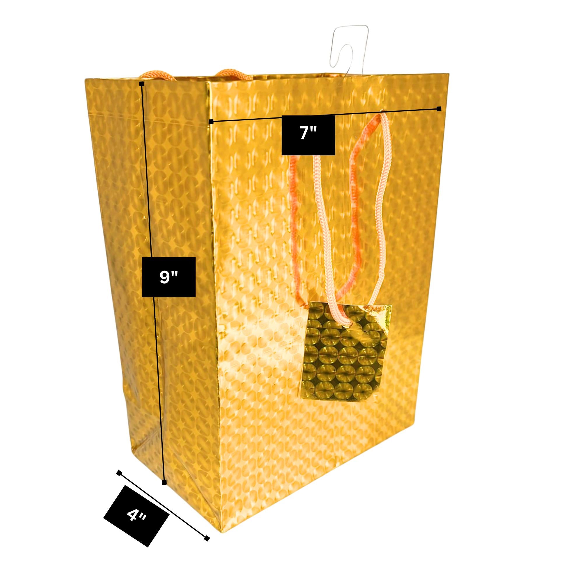Foil & Holographic Gift Bags – 9 x 7 x 4 Inches: 1 Pack Party Bag product detail image