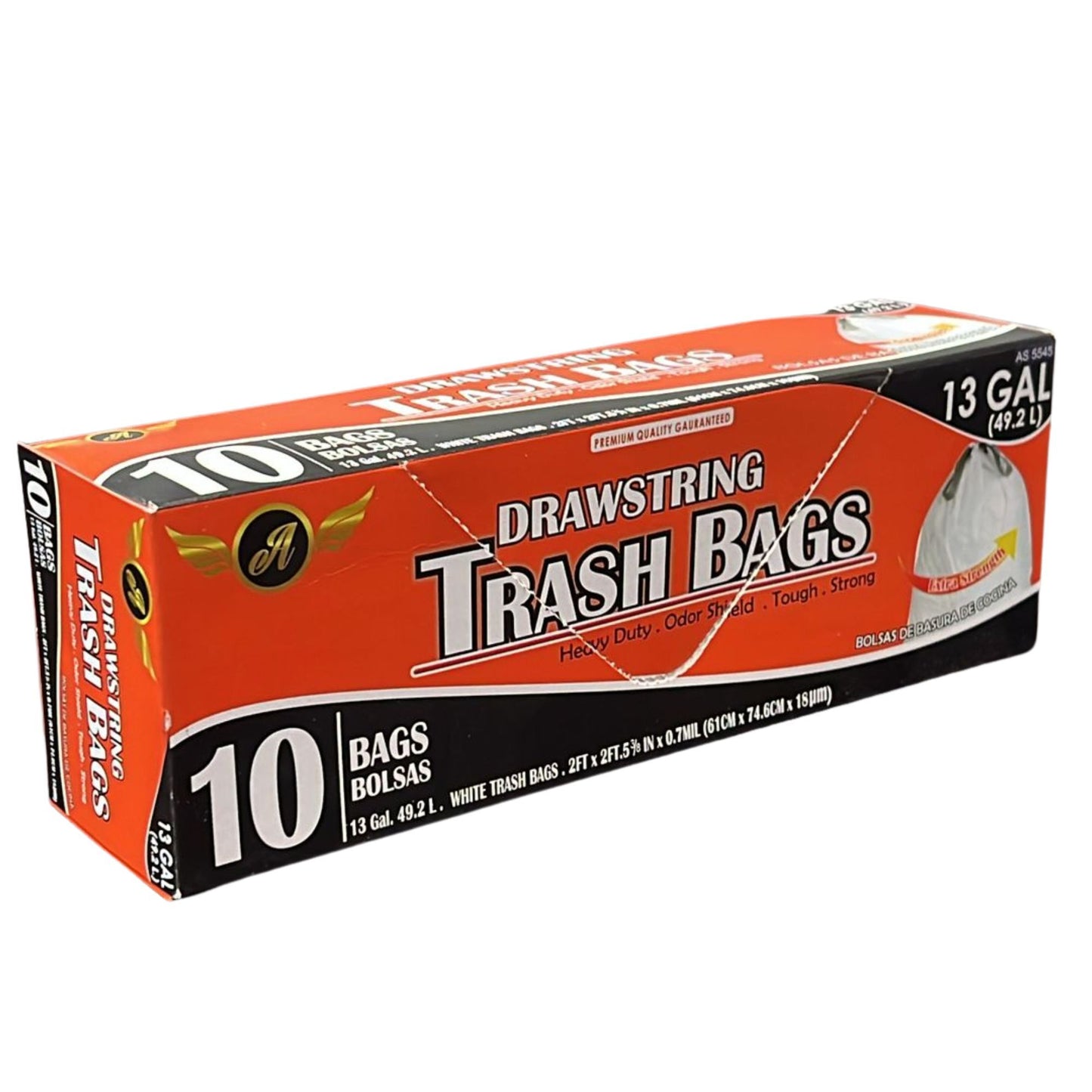 Gallon White Drawstring Garbage bags
