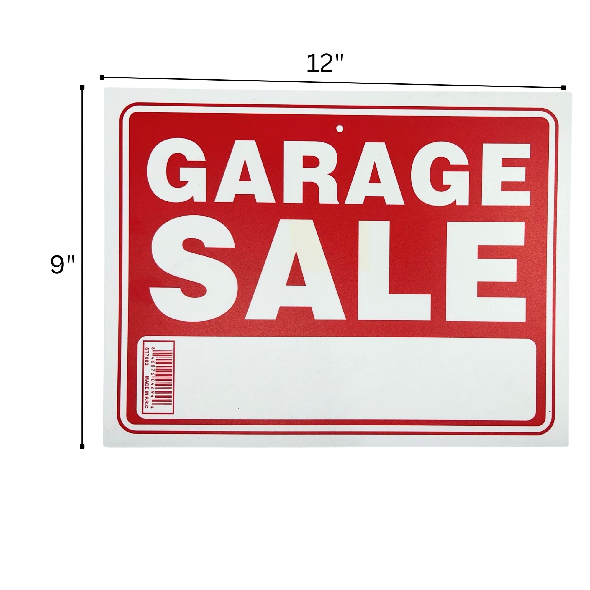 9"X12" "GARAGE SALE" Plastic Signage Sign 1 Pack Safety & Warning Signs Outdoor product detail image