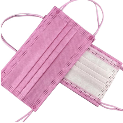 Disposable 3-Ply Face Masks with Elastic Earloops