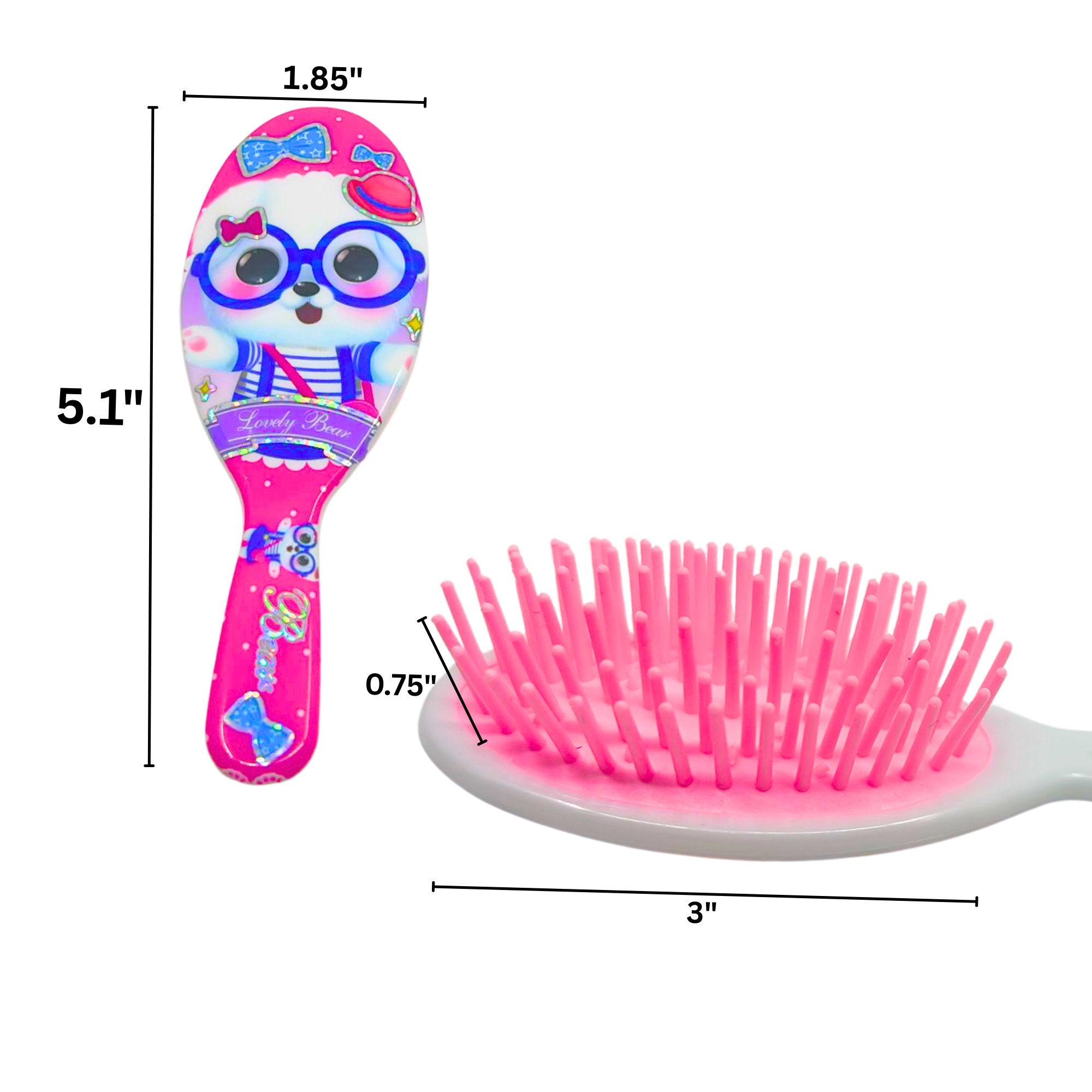 Detangler Hair Brushes for Girls: 1 Pack Holiday Gift Kids Hair product detail image