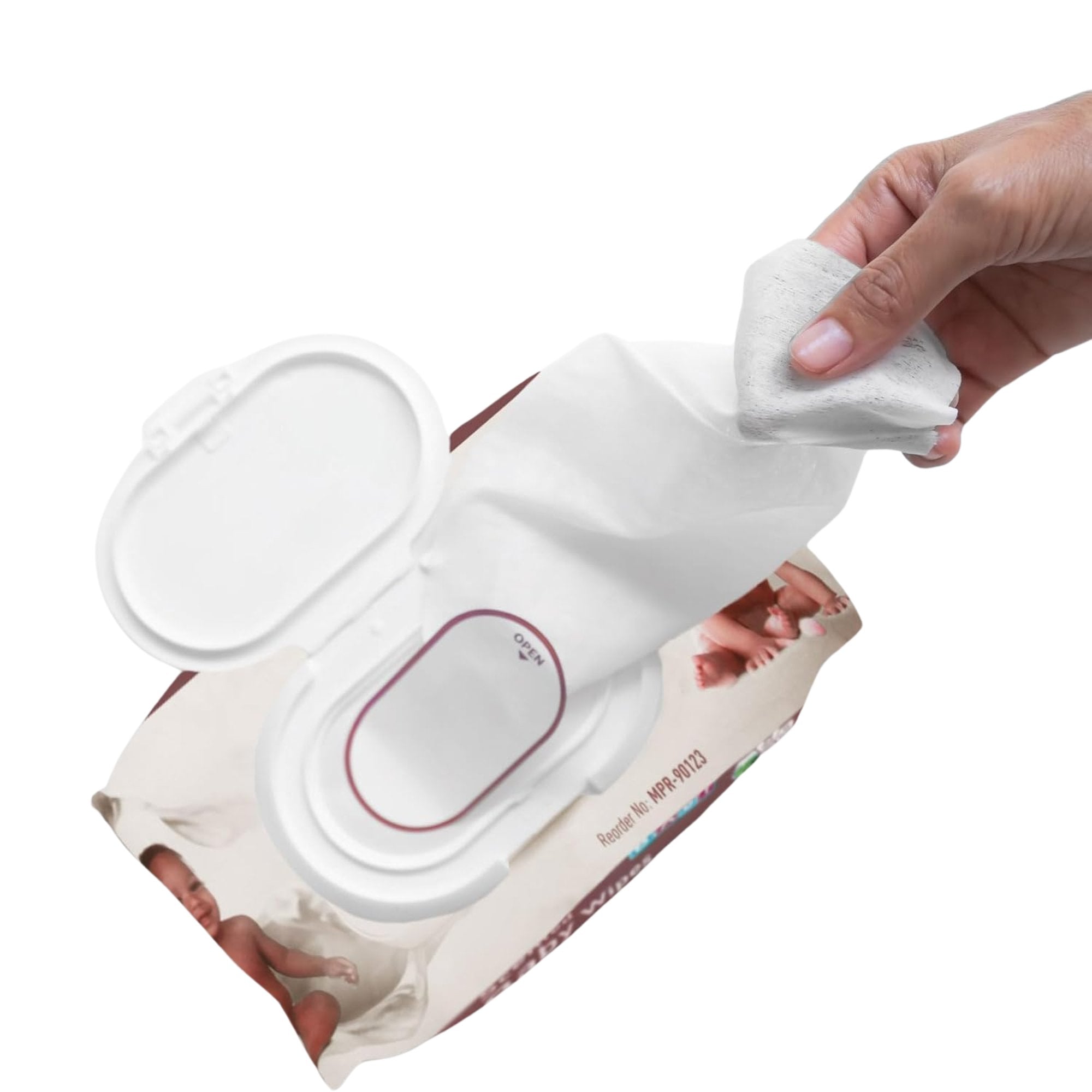 Disposable Unscented Baby Wipes: 80 Pack Disposable Baby Wipes Kids Accessories Wipe lifestyle use image