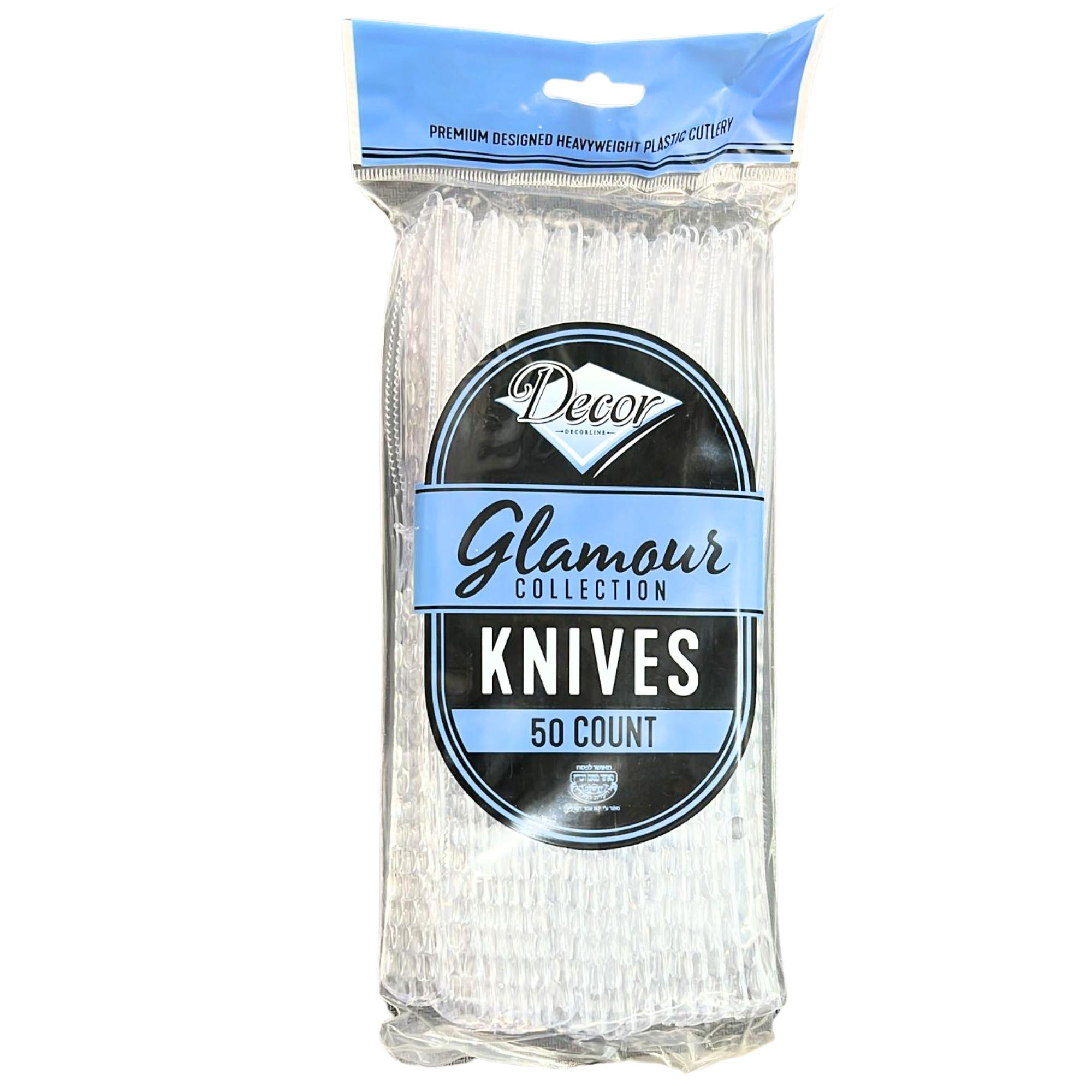 Glamour Collection Clear Knives 50 Pack Disposable Knives product detail image