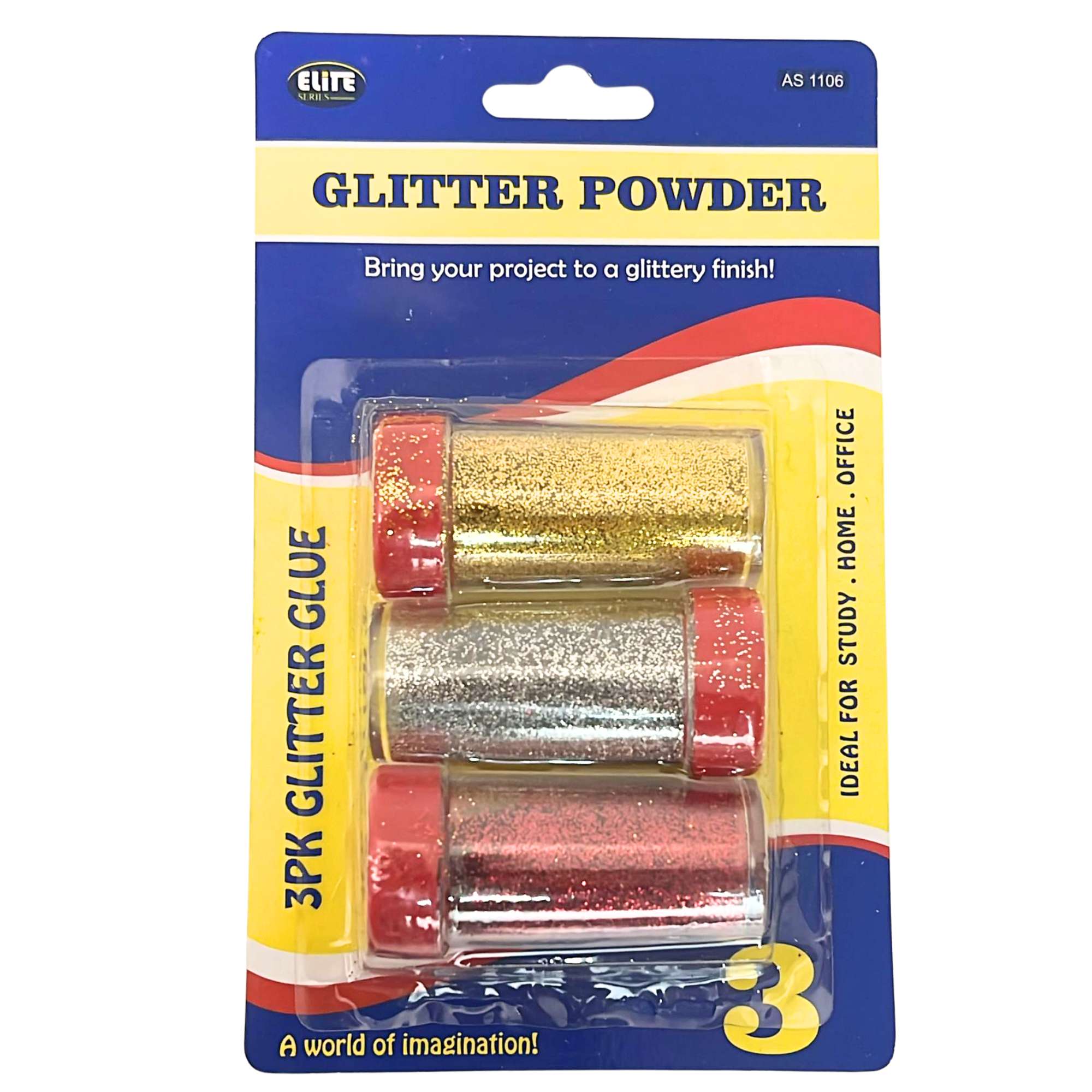 Glitter Powder – Vibrant and Sparkly: 3 Pack Sequins & Glitter DIY main product image