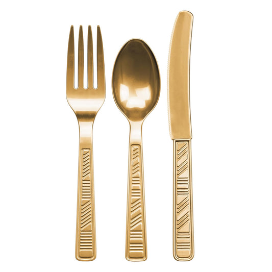 Disposable Gold Combo Cutlery Set