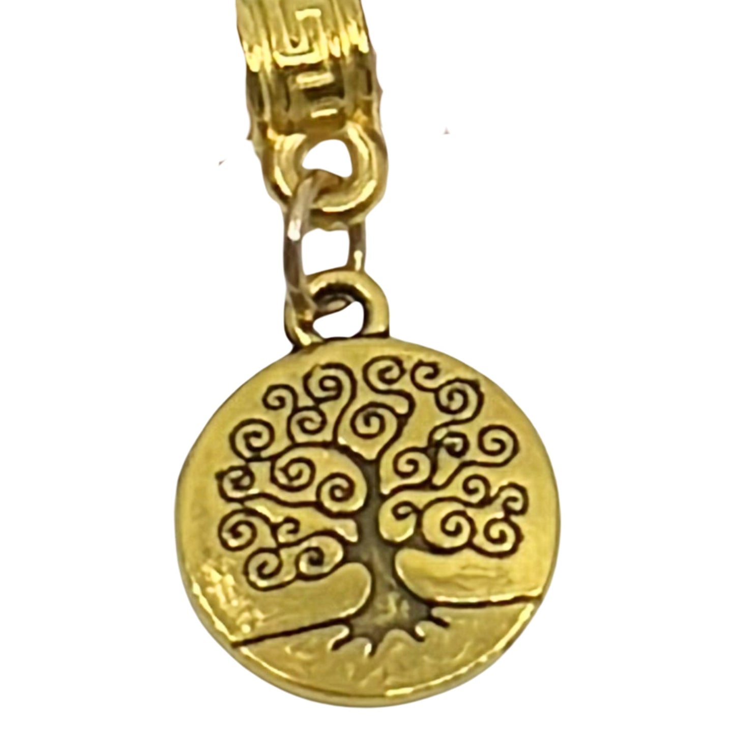 Long Gold Bead Touch with Colorful Beaded Bracelet