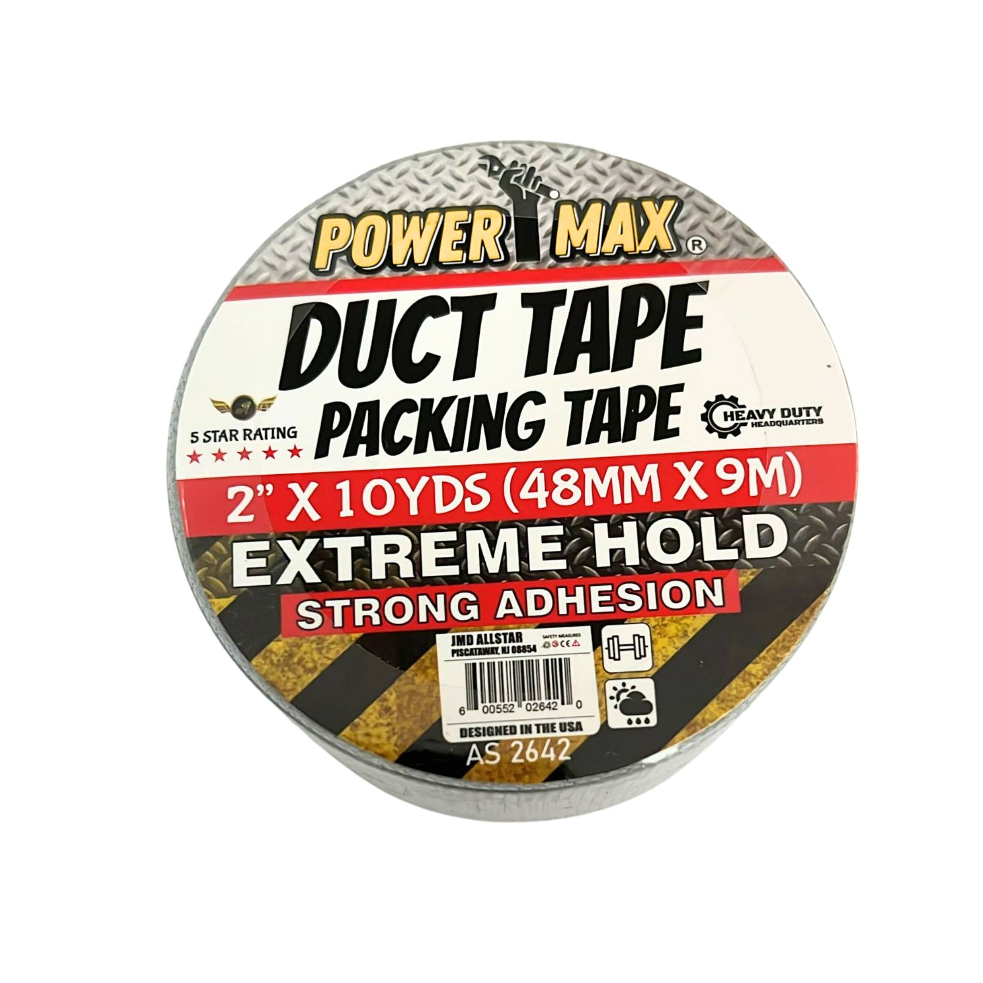 2 Inch x 10 Yards Gray Duct Packing Tape: 1 Pack Duct Tape Maintenance main product image