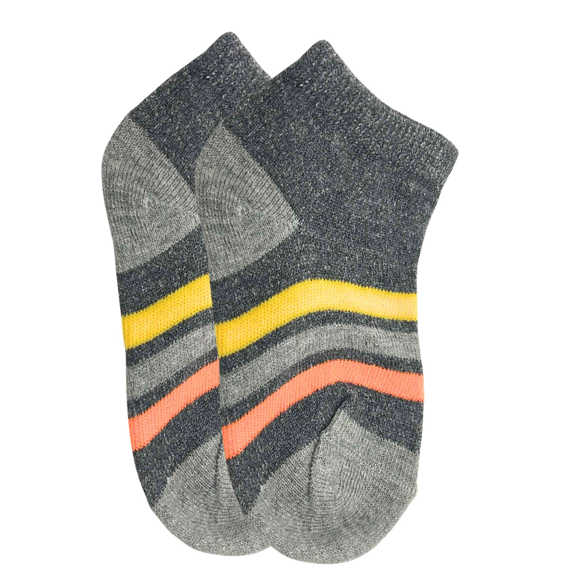 Kids Soft & Stretchy Comfortable Fit Gray Ankle Socks: 1 Pair Kids Socks main product image