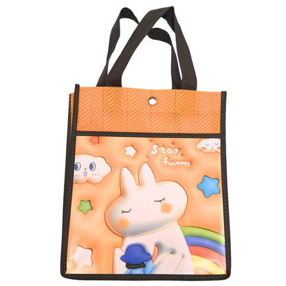 Reusable Fabric Gift Bag with Double Pockets and Safety Button