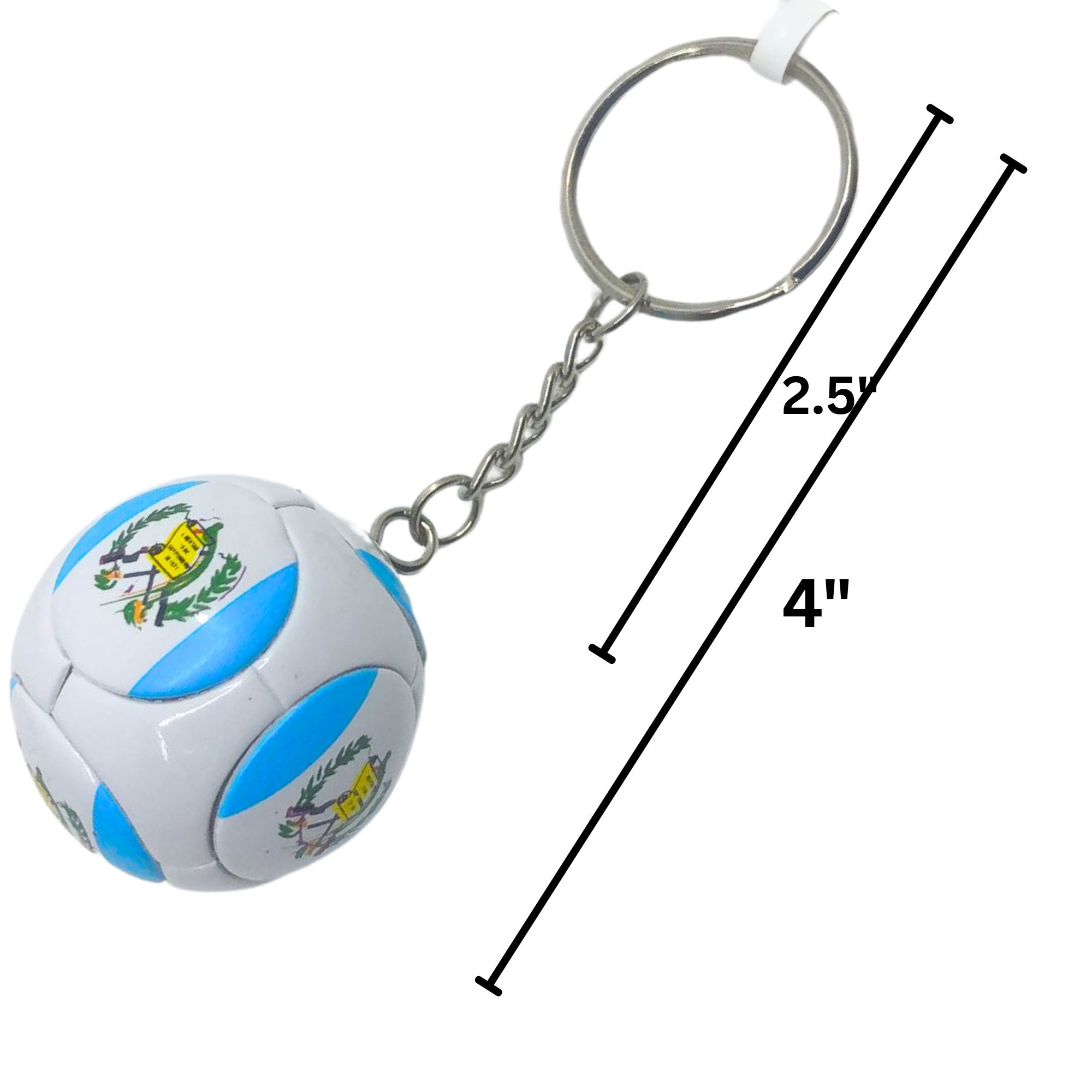 Key Chain with Guatemala Flag Ball – Compact and Convenient Tool On the Go: 1 Pack Keychain Novelty & Souvenir Catalog