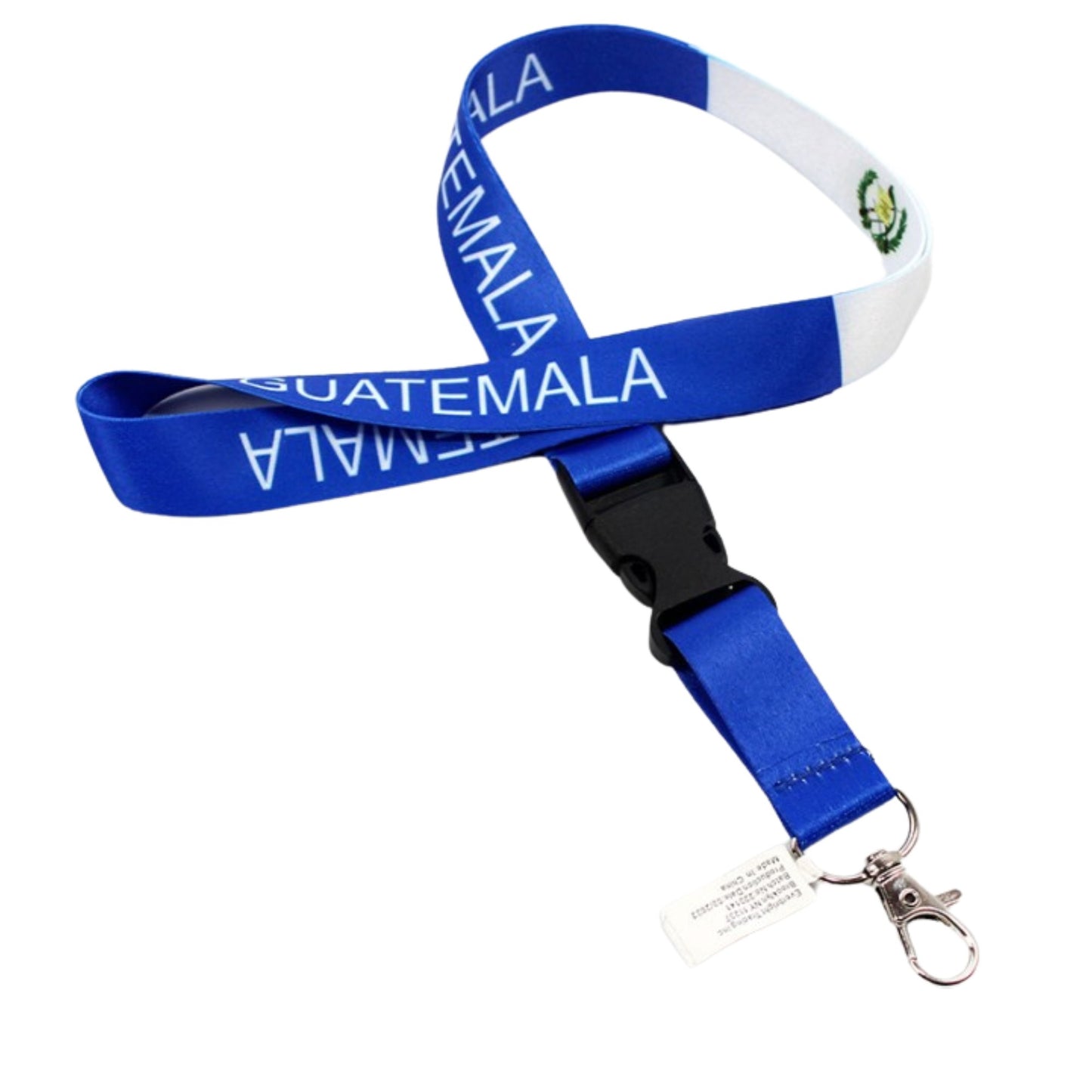 Guatemala Flag Lanyard Keychain with Quick Release – Neck Strap for Keys, ID Cards, and Badges