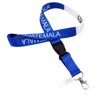 Guatemala Flag Lanyard Keychain with Quick Release – Neck Strap for Keys, ID Cards, and Badges