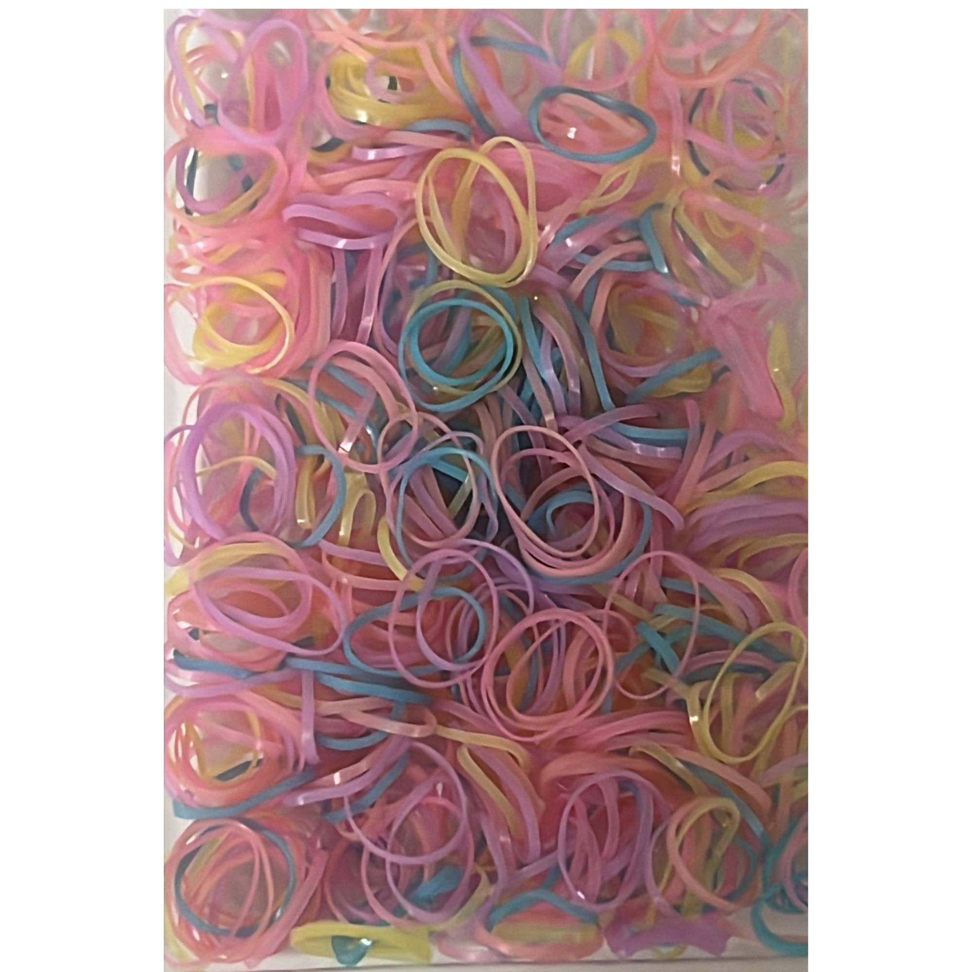 Small Assorted Color Hair Rubber Bands: 1 Pack Hair Bands product detail image
