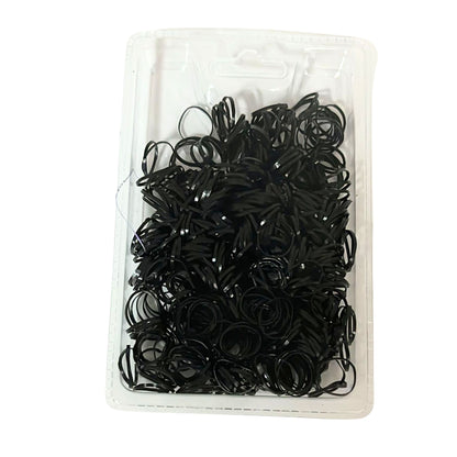 Small Black Color Hair Rubber Bands