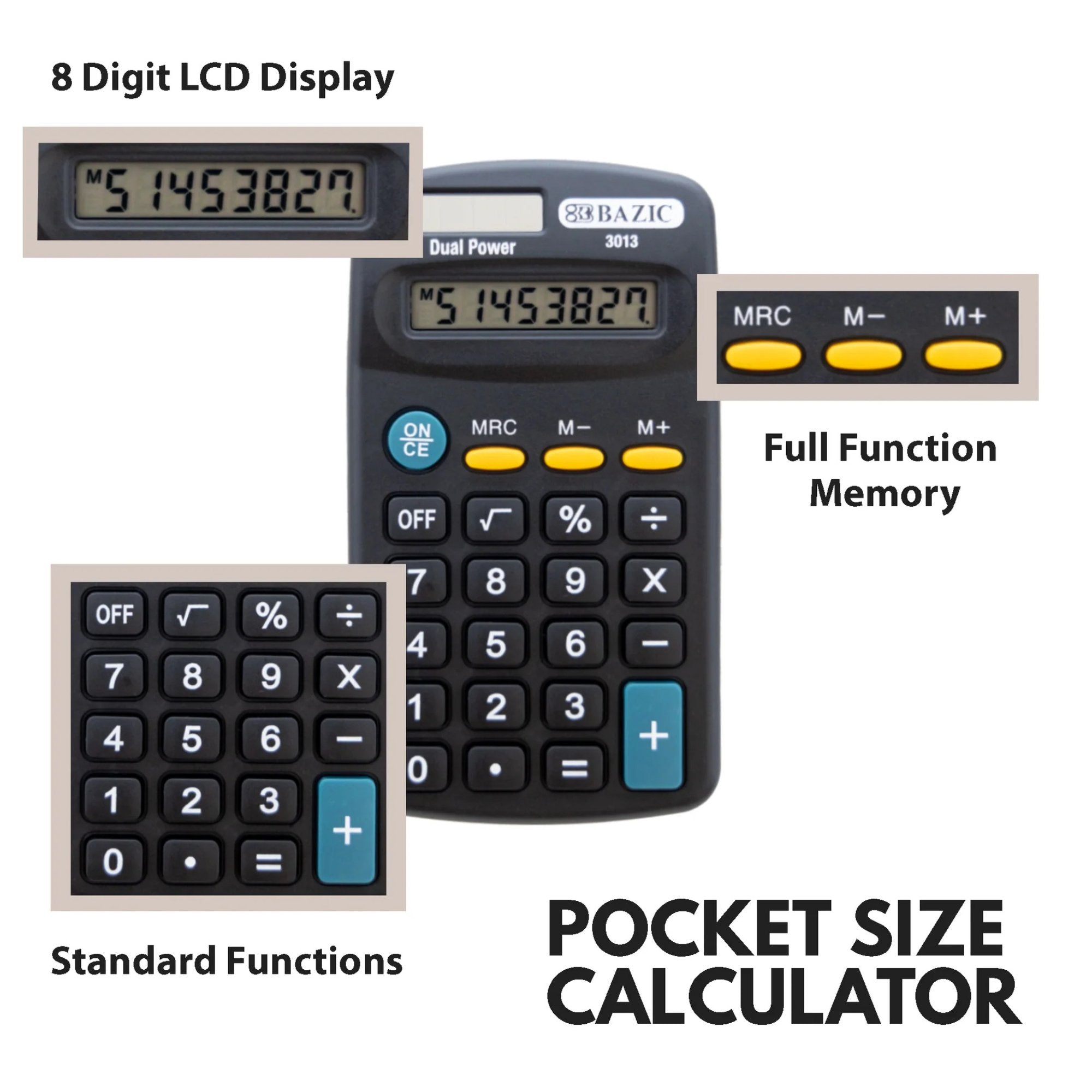 Handheld Calculator, On the Go Calculations: 1 Pack calculator School product image 5