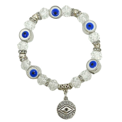 Evil Eye Colorful Bead Bracelet