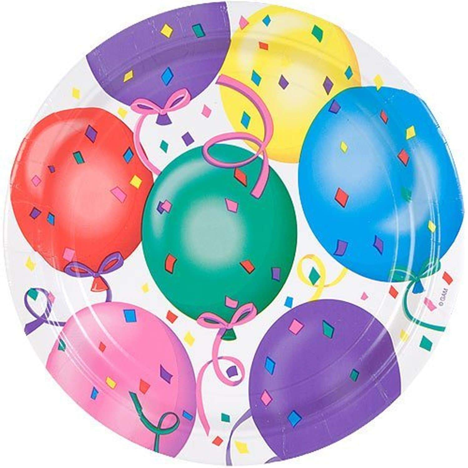 Hanna K. Signature Healy's Balloons Paper Plate 7" 8 Pack Kitchen Catalog,Paper Plates main product image
