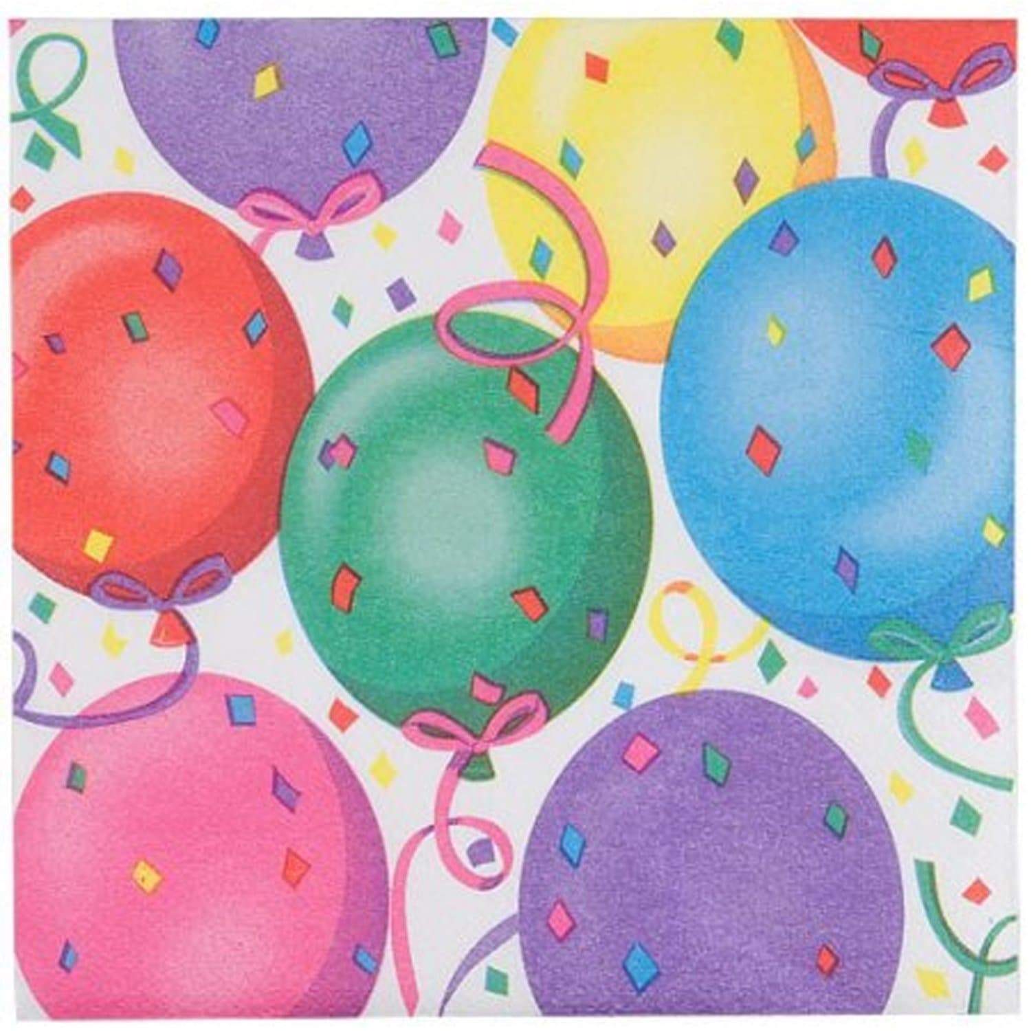 Hanna K. Signature Special Birthday Healy's Balloons Beverage Napkin 36 Pack Kitchen Catalog, Paper Napkins main product
