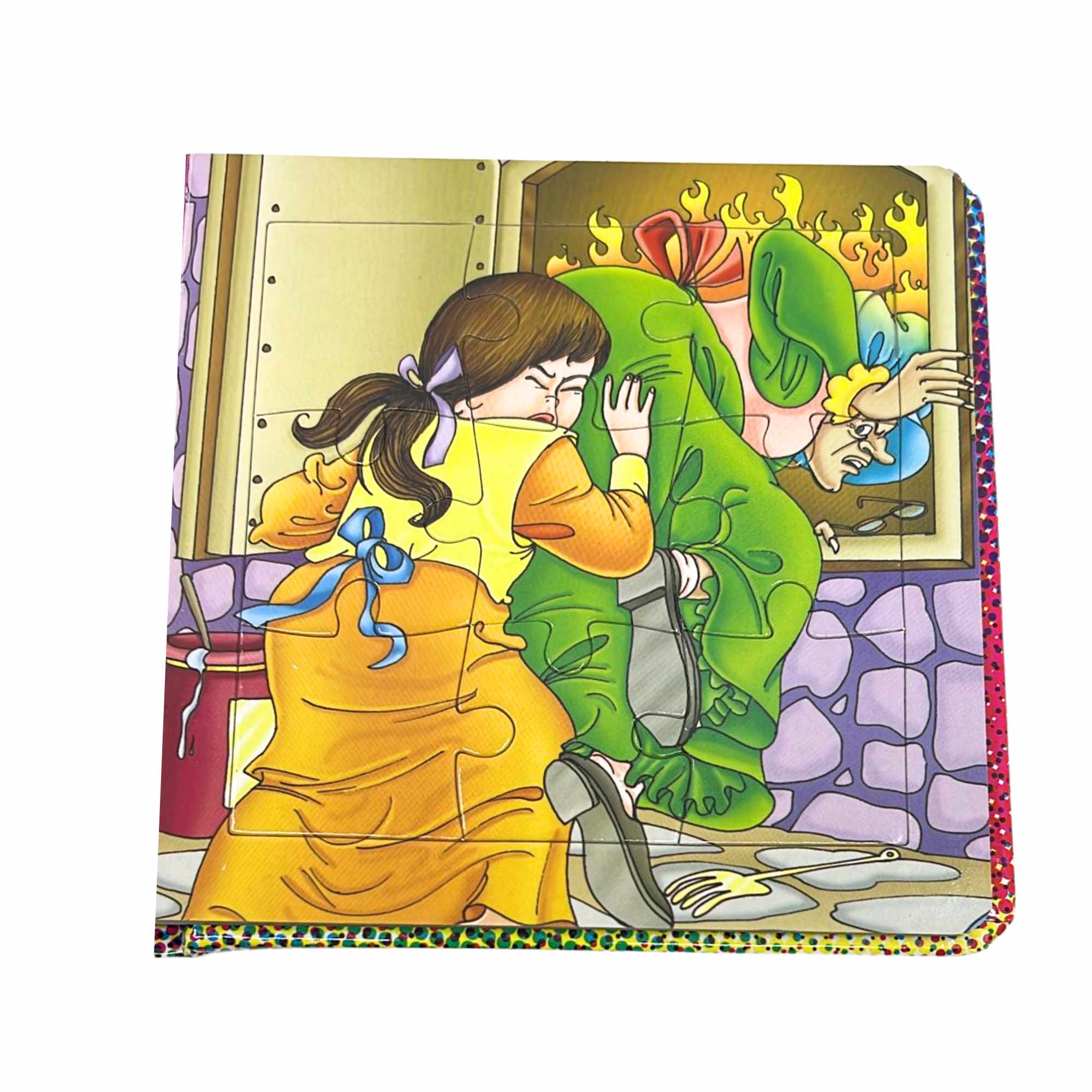 Hansel & Gretel Jigsaw Puzzle Book. Storybook Adventure all in one Coloring Books & Pads Book Puzzle size and feature image