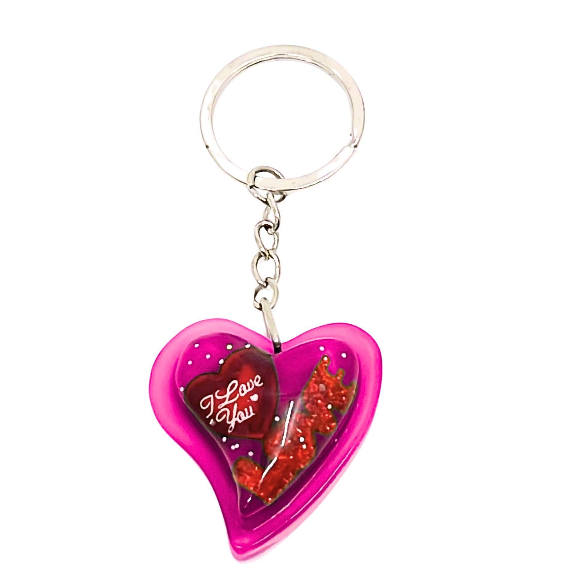 Heart Shape Keychain – Glowing at Night, Colors May Vary